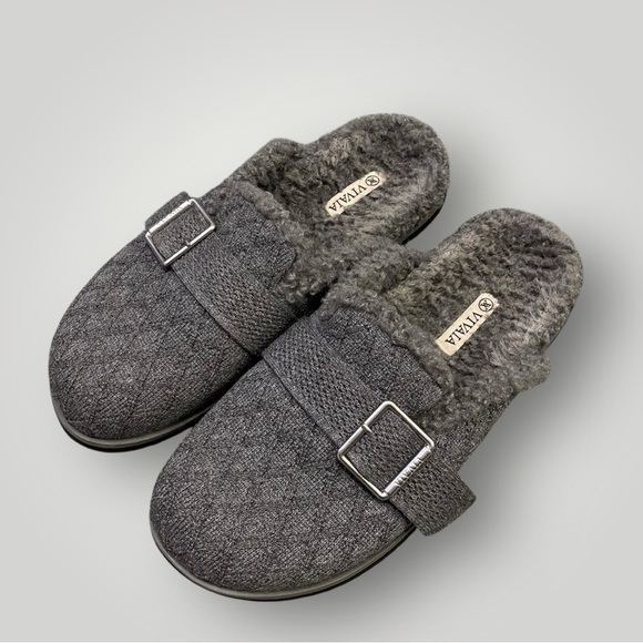 VIVAIA Round-Toe Wool Slippers (Hazel) Sz 8.5 - Picture 3 of 12